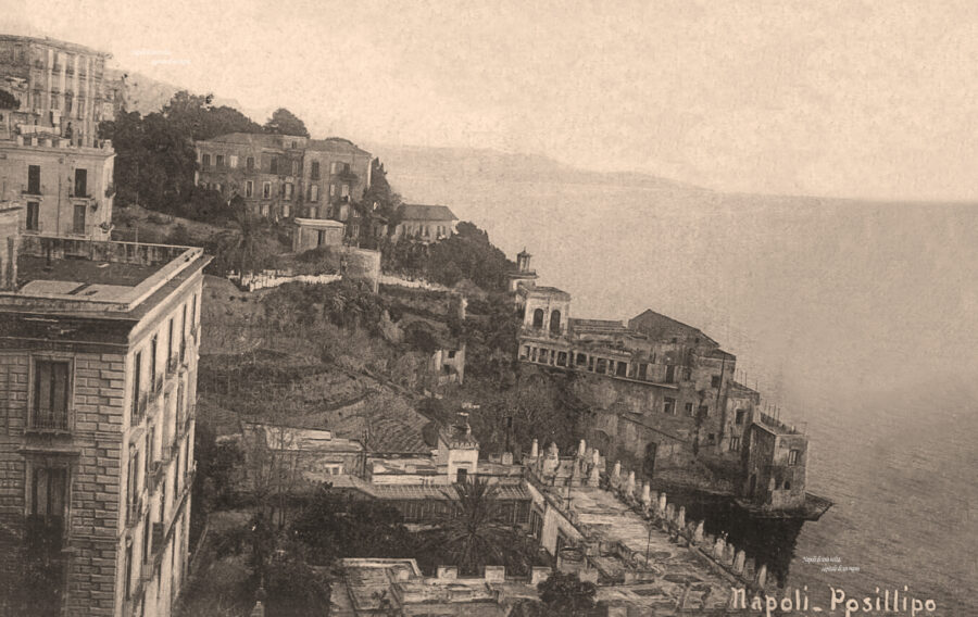 Panoramica con Palazzo Martinelli e Villa Mazziotti, 1921
