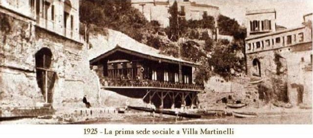 1925 — La prima sede sociale del Circolo Nautico Posillipo a Villa Martinelli